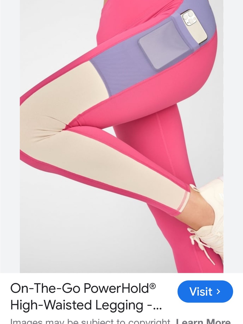 Fabletics PowerHold Sports Bra in Hot Pink SIZE XS